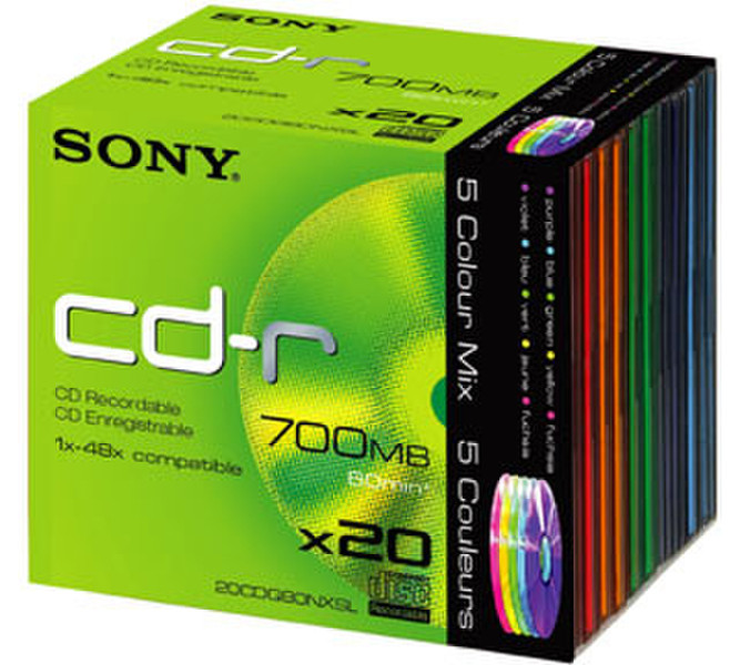 Sony 20CDQ-80NXSLD чистые CD