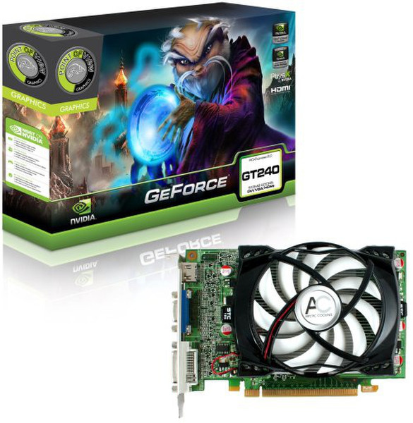 Point of View GeForce GT240, 1024MB GDDR3 GeForce GT 240 1ГБ GDDR3