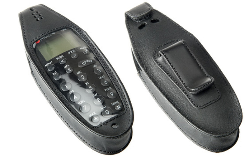 Polycom 02319590 Leder Schwarz Tasche für Mobilgeräte