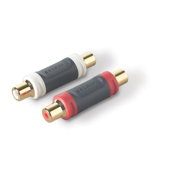 Pure AV Blue Series Audio Cable Coupler 2 x male RCA Drahtverbinder