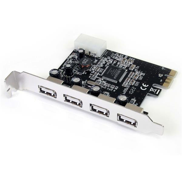 StarTech.com 4 Independent Port PCI Express USB 2.0 Adapter Card