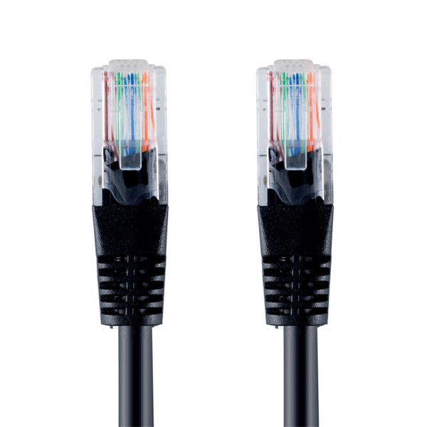 Bandridge CAT5E Network Cable, 2.0m 2m Black networking cable