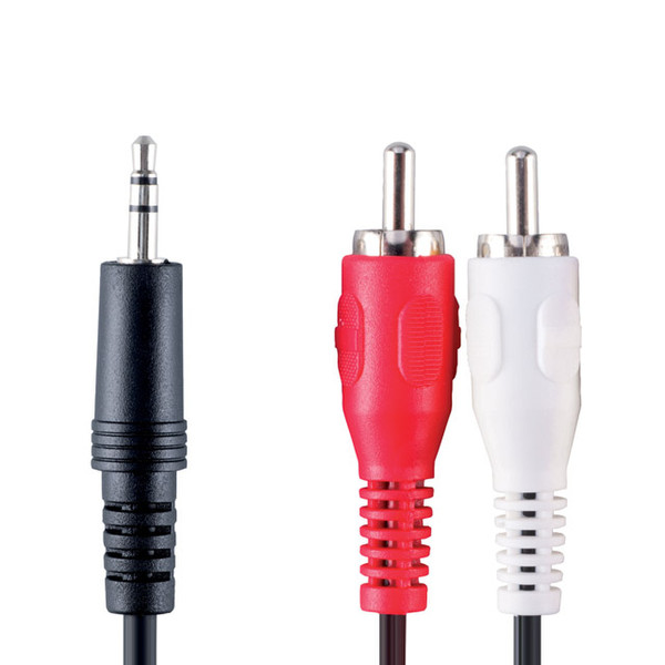 Bandridge Computer Audio Cable, 2.0m 2м 3,5 мм 2 x RCA Черный, Красный, Белый аудио кабель