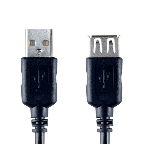 Bandridge USB Extension Cable, 2.0m 2м USB A USB A Черный кабель USB