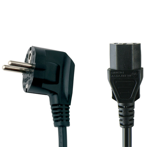 Bandridge IEC Power Cord, 2.0m 2m C13 coupler Black power cable