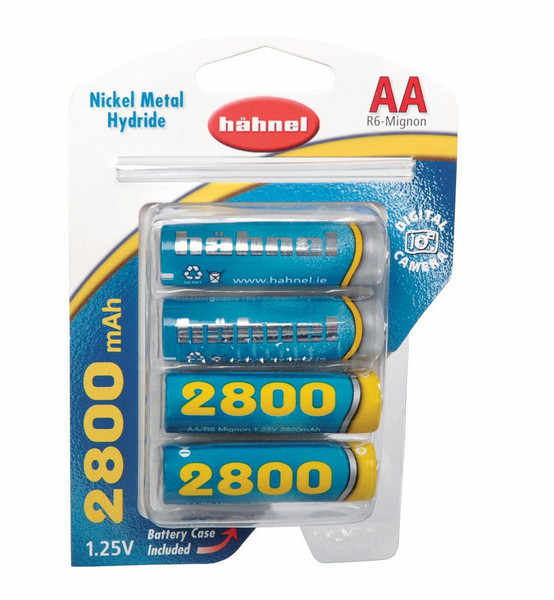 Hahnel AA Ni-MH 2800mAh Nickel-Metal Hydride (NiMH) 2800mAh 1.25V rechargeable battery