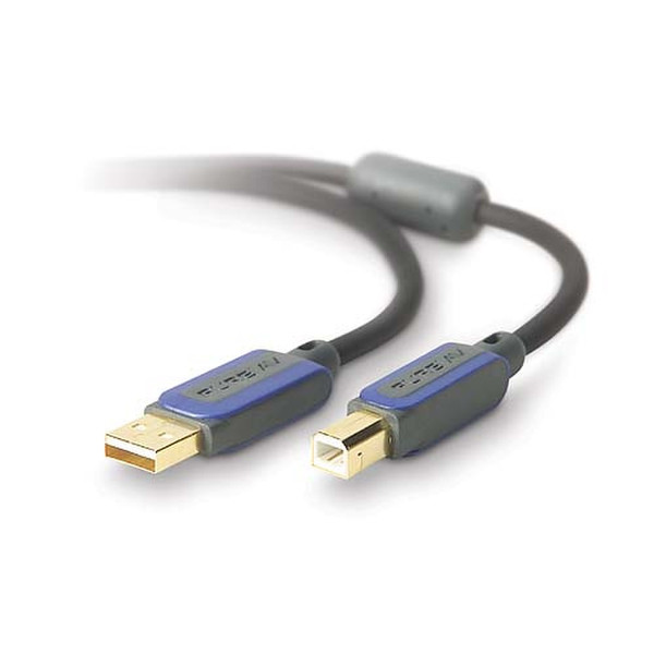 Pure AV Blue Series Home Theater USB Cable, Hi-Speed USB 2.0 12ft. 3.7м Серый кабель USB