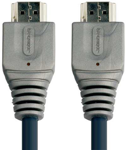 Bandridge OxyPure High Speed HDMI Cable w/ Ethernet, 2.0m 2m HDMI HDMI Schwarz, Silber HDMI-Kabel