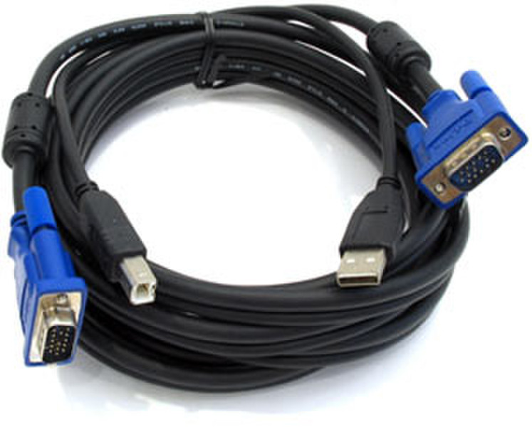 D-Link DKVM-CU3 3м Черный кабель клавиатуры / видео / мыши