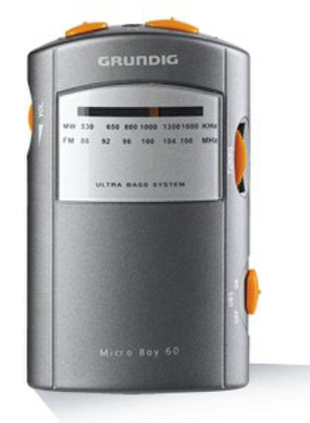 Grundig Micro 60 Портативный Серый радиоприемник