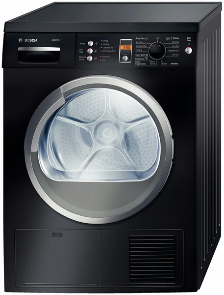 Bosch WTE8630BGB freestanding Front-load 7kg Black tumble dryer