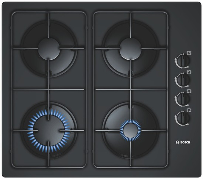 Bosch POP616B81E Встроенный Gas hob Черный плита