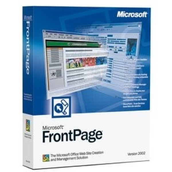 Microsoft FrontPage 2002 Disk Kit, NO MVL