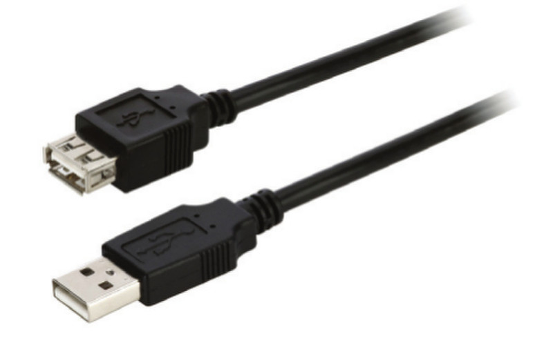 V7 -USB2AB-20IN 5.08m Black USB cable