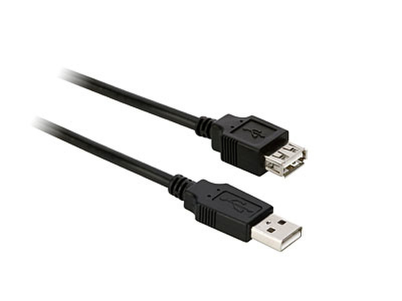 V7 -USB2AA-09 3м USB A USB A Черный кабель USB