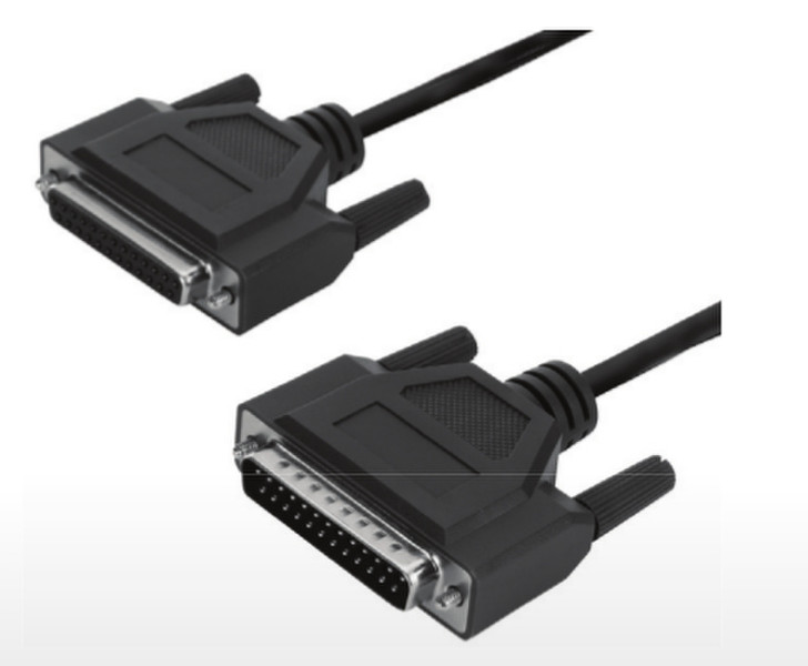 V7 -SERIALDB9-10 3.048m Black serial cable