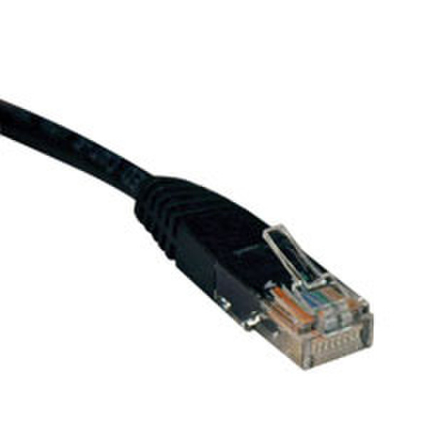 V7 CAT5e Molded 0.6m Black 0.6м Черный сетевой кабель