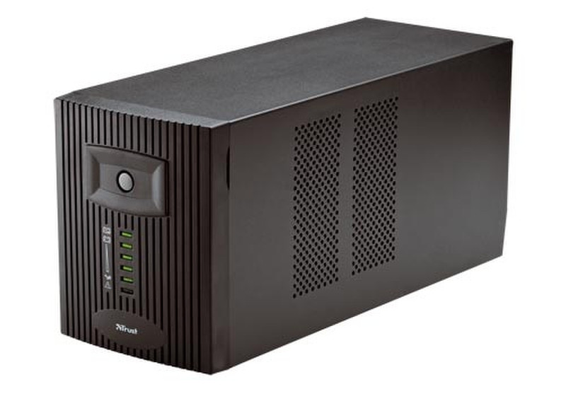 Trust 1200VA Management UPS PW-4120M 1200VA Black uninterruptible power supply (UPS)
