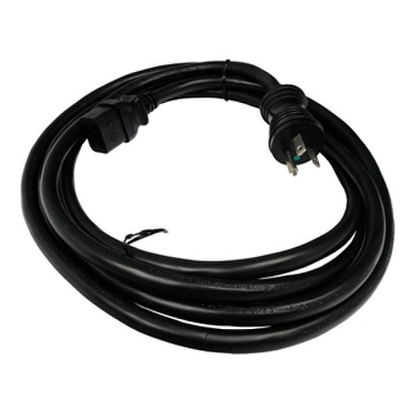 Lantronix 10ft (20A) IEC60320/C19 - NEMA 5-20P 3м Разъем C19 NEMA 5-20P Черный кабель питания