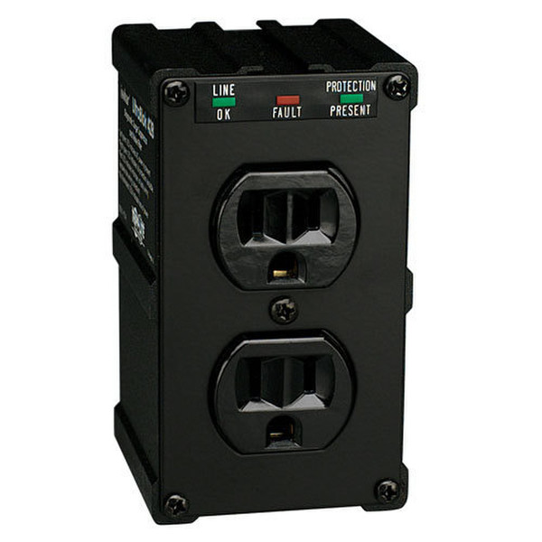 Tripp Lite Ultrablok428 2AC outlet(s) 120V Black surge protector