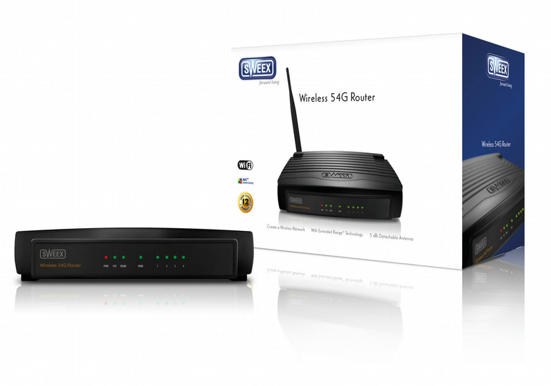 Sweex Wireless Broadband Router 54 Mbps UK eXtended Ran