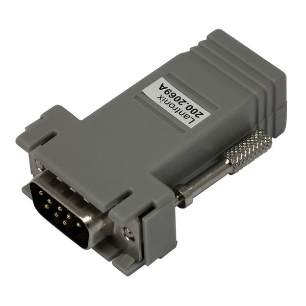 Lantronix 200.2069A DB9 RJ45 Grey cable interface/gender adapter