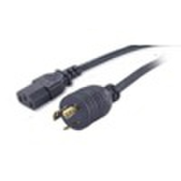 APC 40178-15 4.57m C13 coupler NEMA L6-20P Black power cable