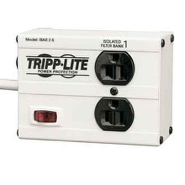 Tripp Lite ISOBAR 2-6 2AC outlet(s) 1.82m White surge protector