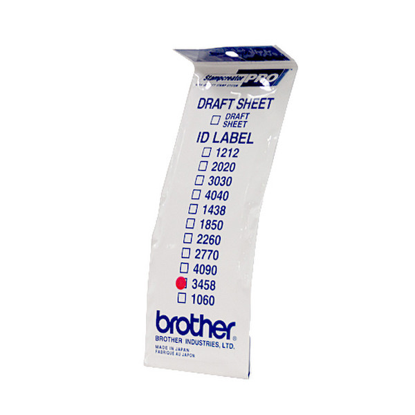 Brother ID3458 printer label