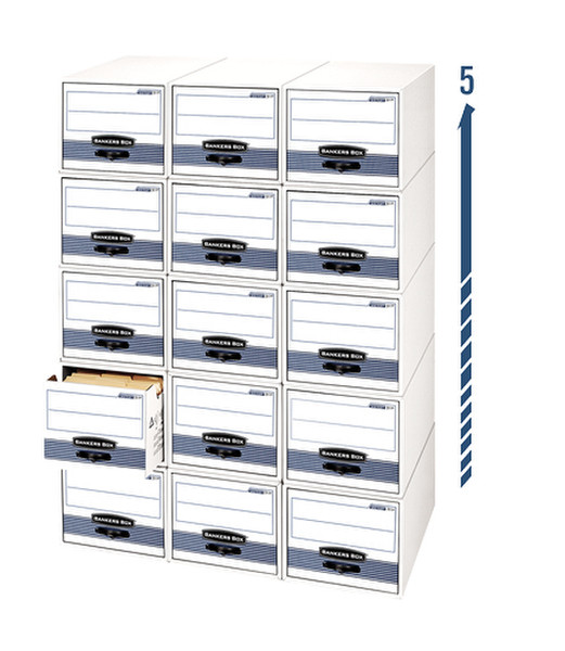 Fellowes 00311 Blue,White file storage box/organizer