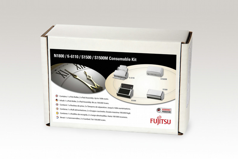 Fujitsu CON-3586-013A Scanner Verbrauchsmaterialienset Drucker-/Scanner-Ersatzteile