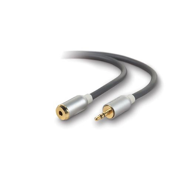 Pure AV Mini-Stereo Extension Cable 1.8m 1.8м Черный аудио кабель