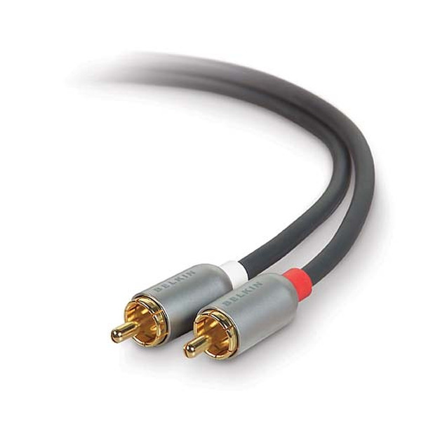 Pure AV Stereo Patch Cable *Dual RCA Plug/Plug 1.8м Черный аудио кабель