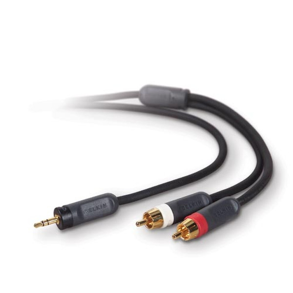 Pure AV Audio Splitter 0.9m 0.9m Black audio cable