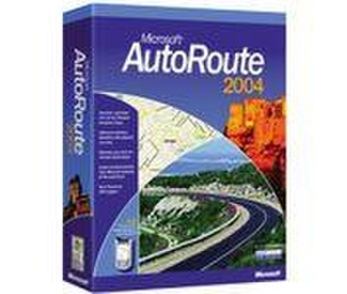 Microsoft AutoRoute Euro 2004 Win32 German Disk Kit MVL Euro Only CD