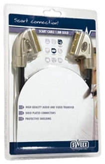 Sweex Scart Cable 1.8M Gold SCART cable