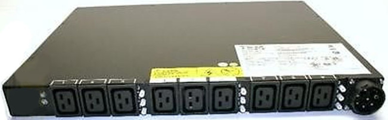 IBM 71762NX 12розетка(и) 1U Черный распределительный щит питания