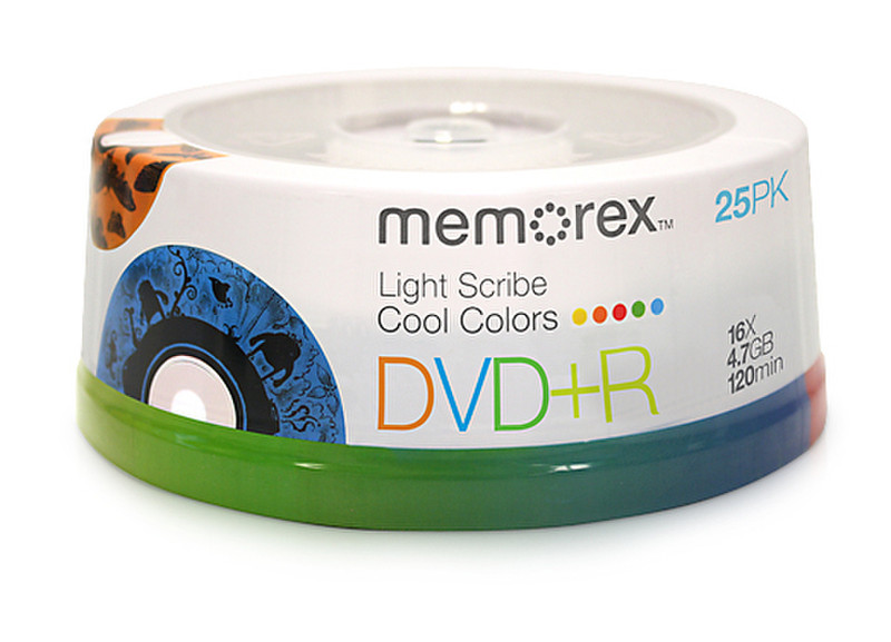 Memorex M00708 4.7ГБ DVD+R 25шт чистый DVD