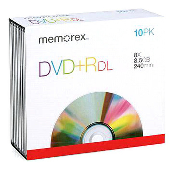 Memorex DVD+R 8.5GB DVD+R DL 10pc(s)