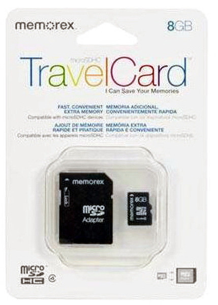 Memorex Micro SD 8GB MicroSDHC Speicherkarte