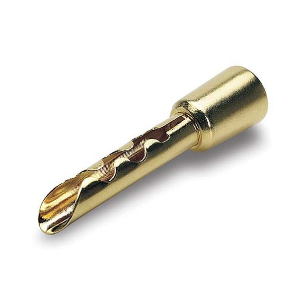 Pure AV Gold Screw-on Banana Plugs, 4-Pack wire connector