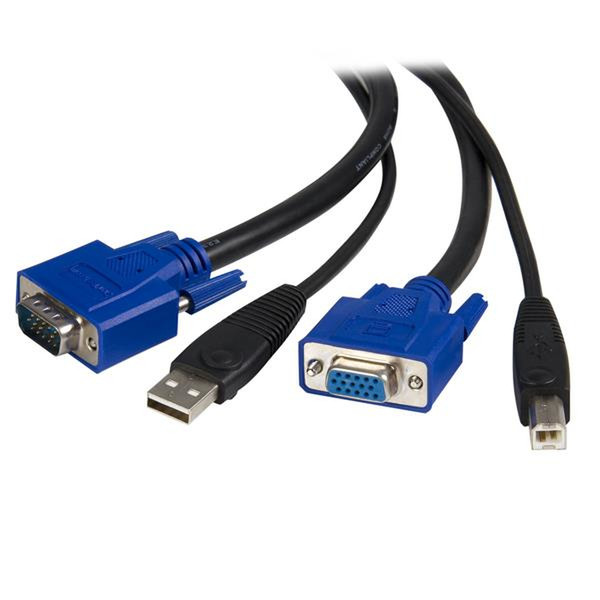 StarTech.com SVUSB2N1_6 1.8м Черный кабель клавиатуры / видео / мыши