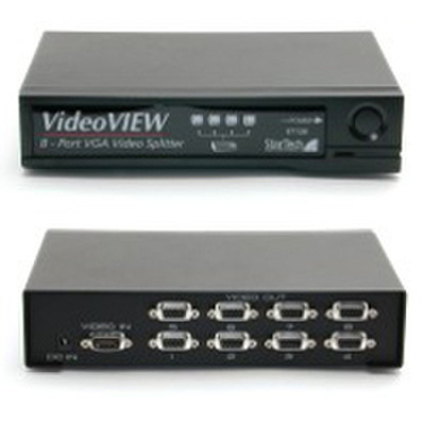 StarTech.com 8 to 1 VGA video splitter 65m KVM cable