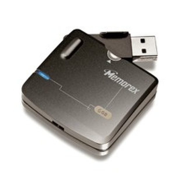 Memorex Mega TravelDrive™ 6GB 6GB Black external hard drive