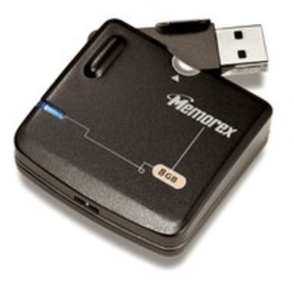 Memorex Mega TravelDrive™ 8GB 8ГБ Черный внешний жесткий диск
