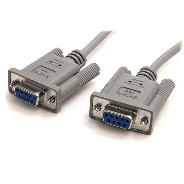 StarTech.com 10 ft DB9 RS232 Serial Null Modem Cable F/F