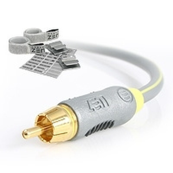 StarTech.com Cable ZEN 6.6 ft (2m) Composite Video Cable 2м Серый компонентный (YPbPr) видео кабель