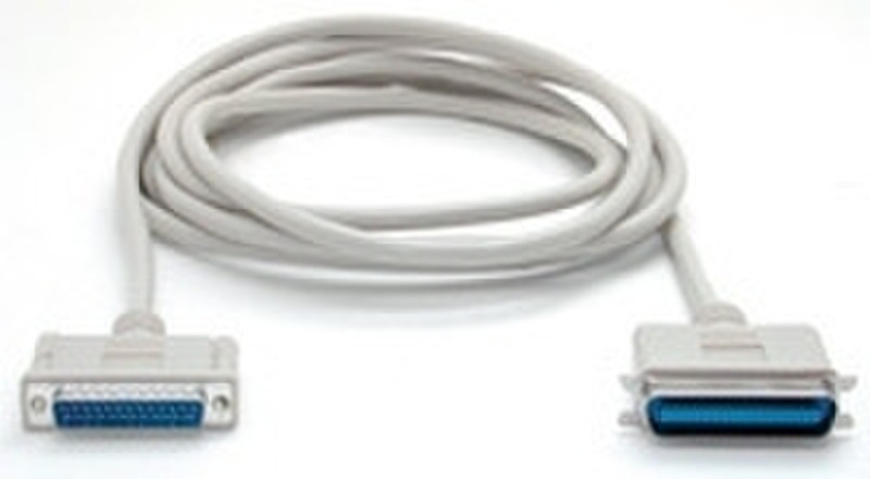 StarTech.com 50 ft. Parallel Printer Cable 3.05м Серый кабель для принтера