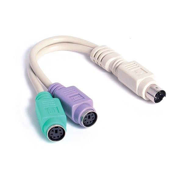 StarTech.com 6 in. IBM PS/2 Keyboard/Mouse Y-Splitter Cable 0.15m Beige Tastatur/Video/Maus (KVM)-Kabel