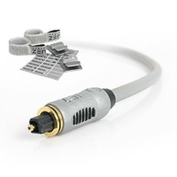 StarTech.com Cable ZEN 6.6 ft (2m) Toslink Audio Cable 2м Серый аудио кабель